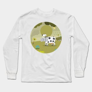 Pollution Cow Long Sleeve T-Shirt